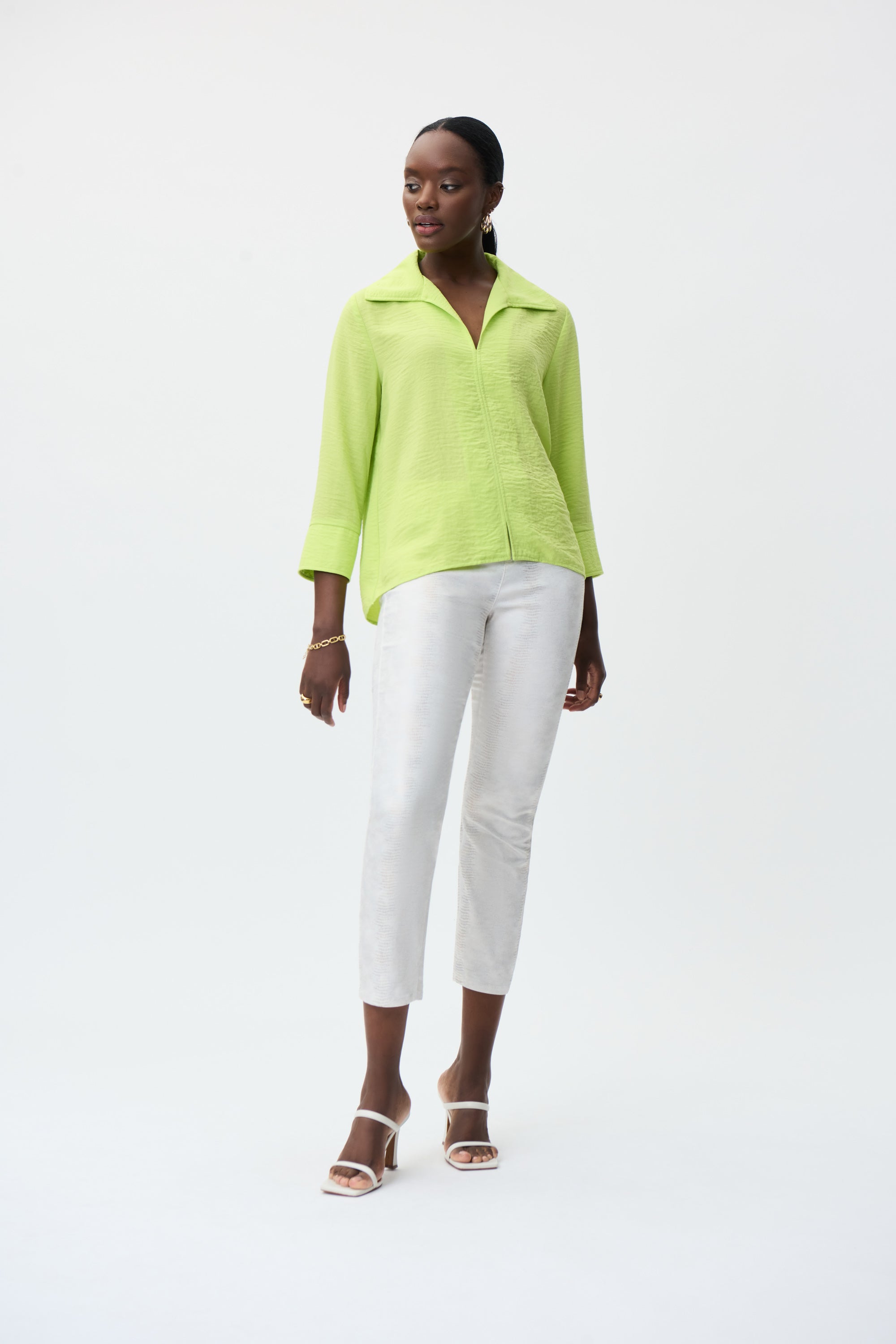 Blusa 3/4 verde limón 231263