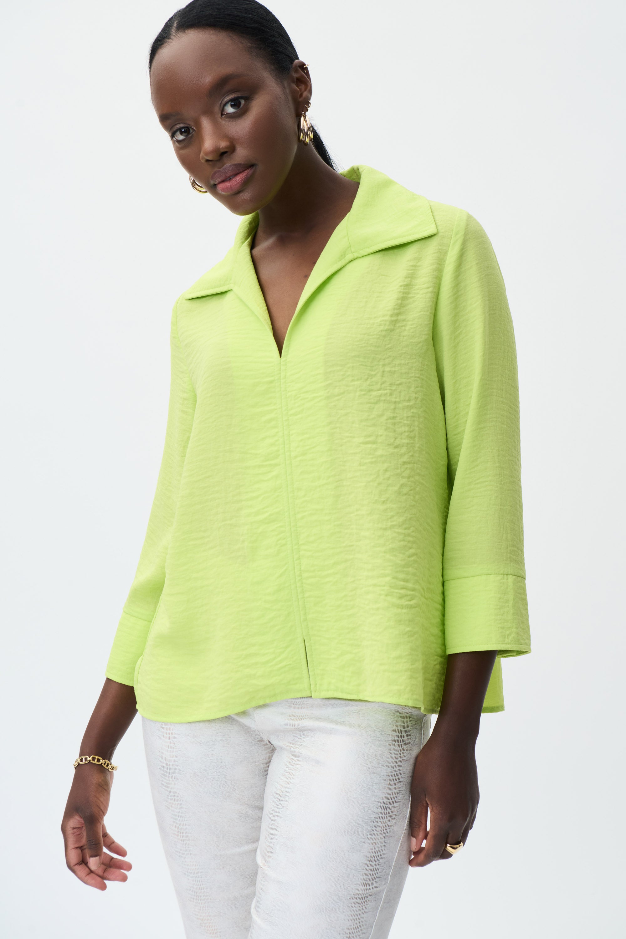 Blusa 3/4 verde limón 231263