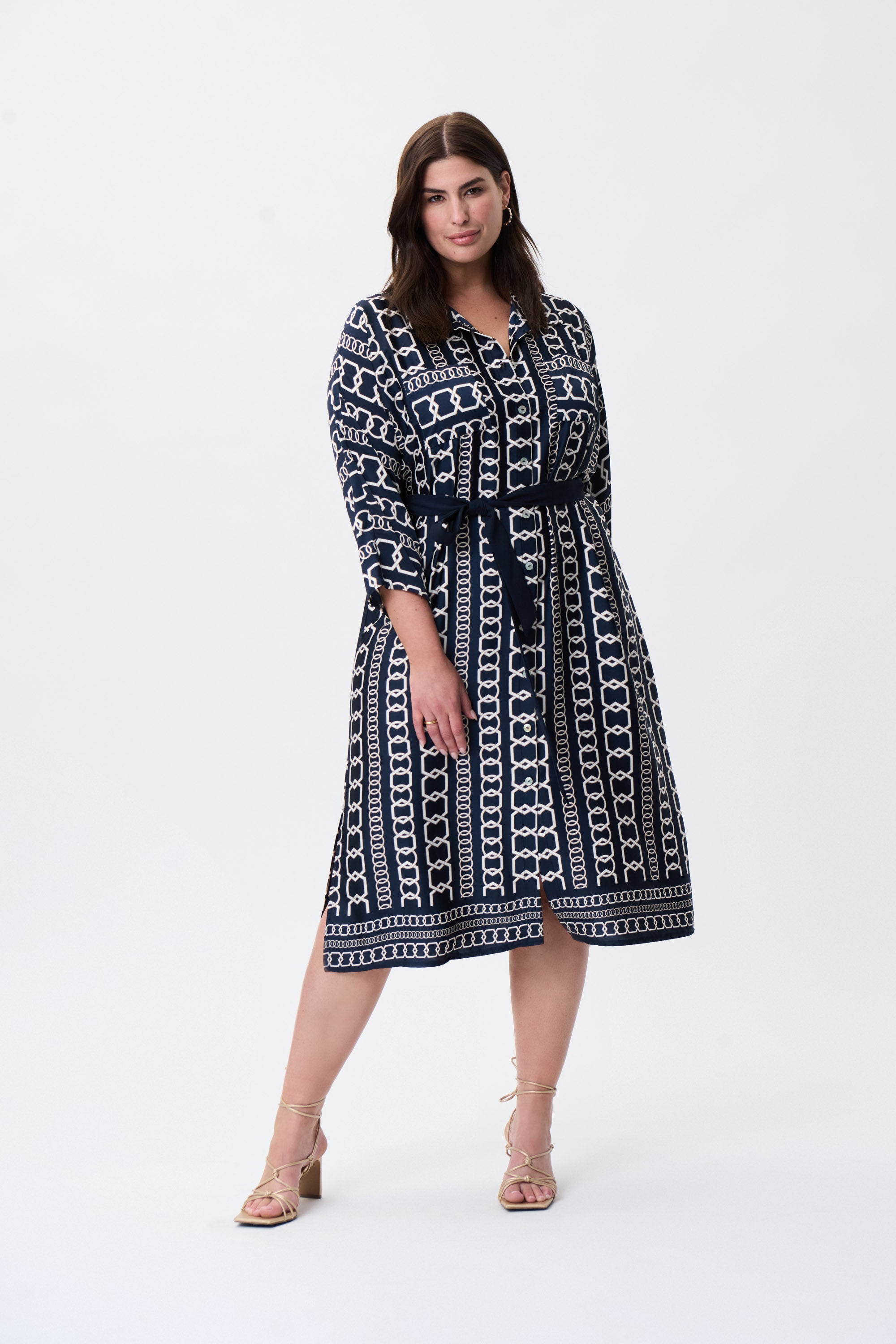 Vestido marino estampado 231288