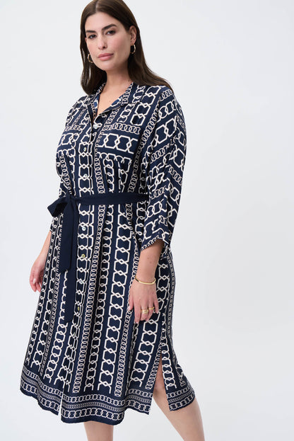 Vestido marino estampado 231288