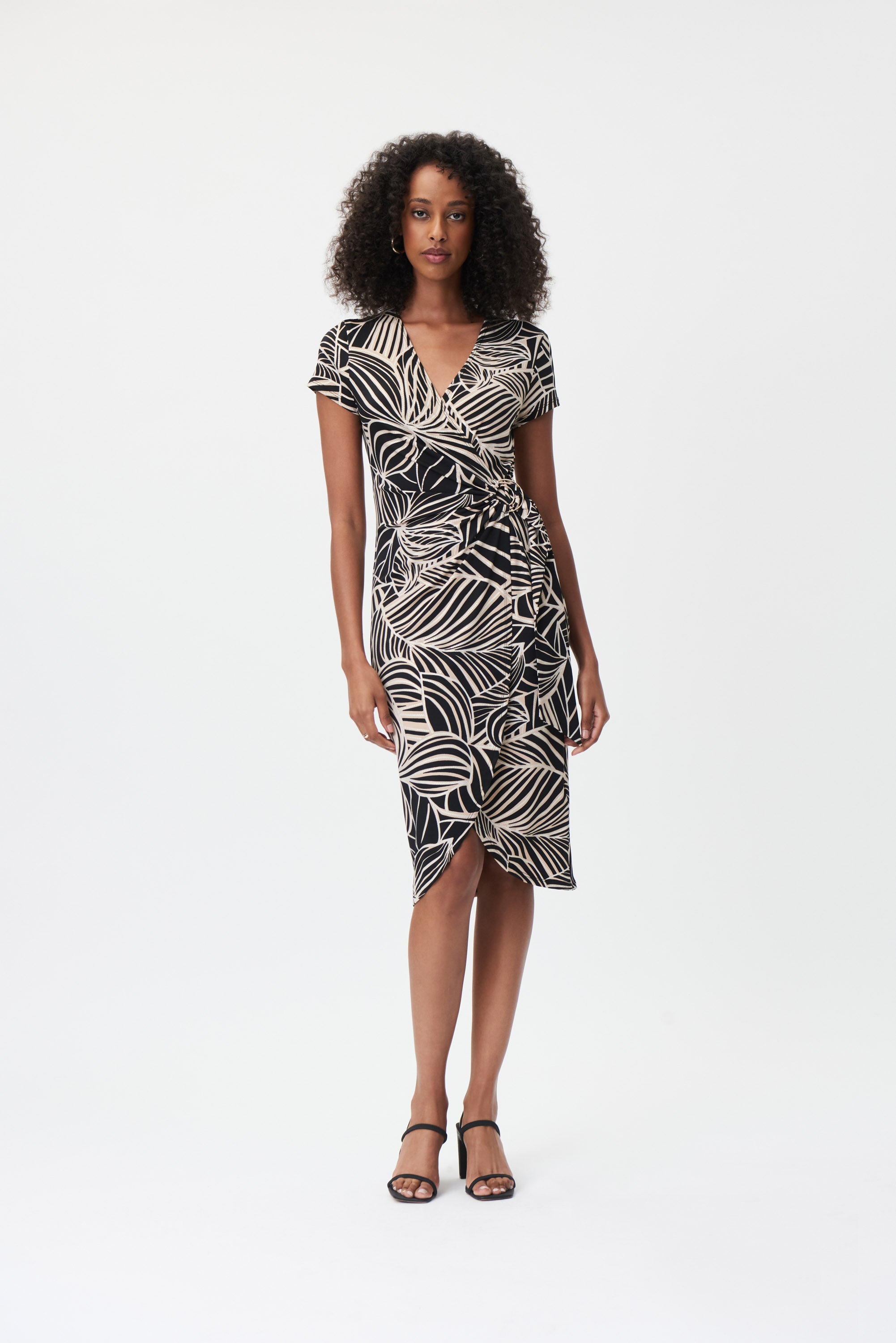 Vestido estampado hojas 232037