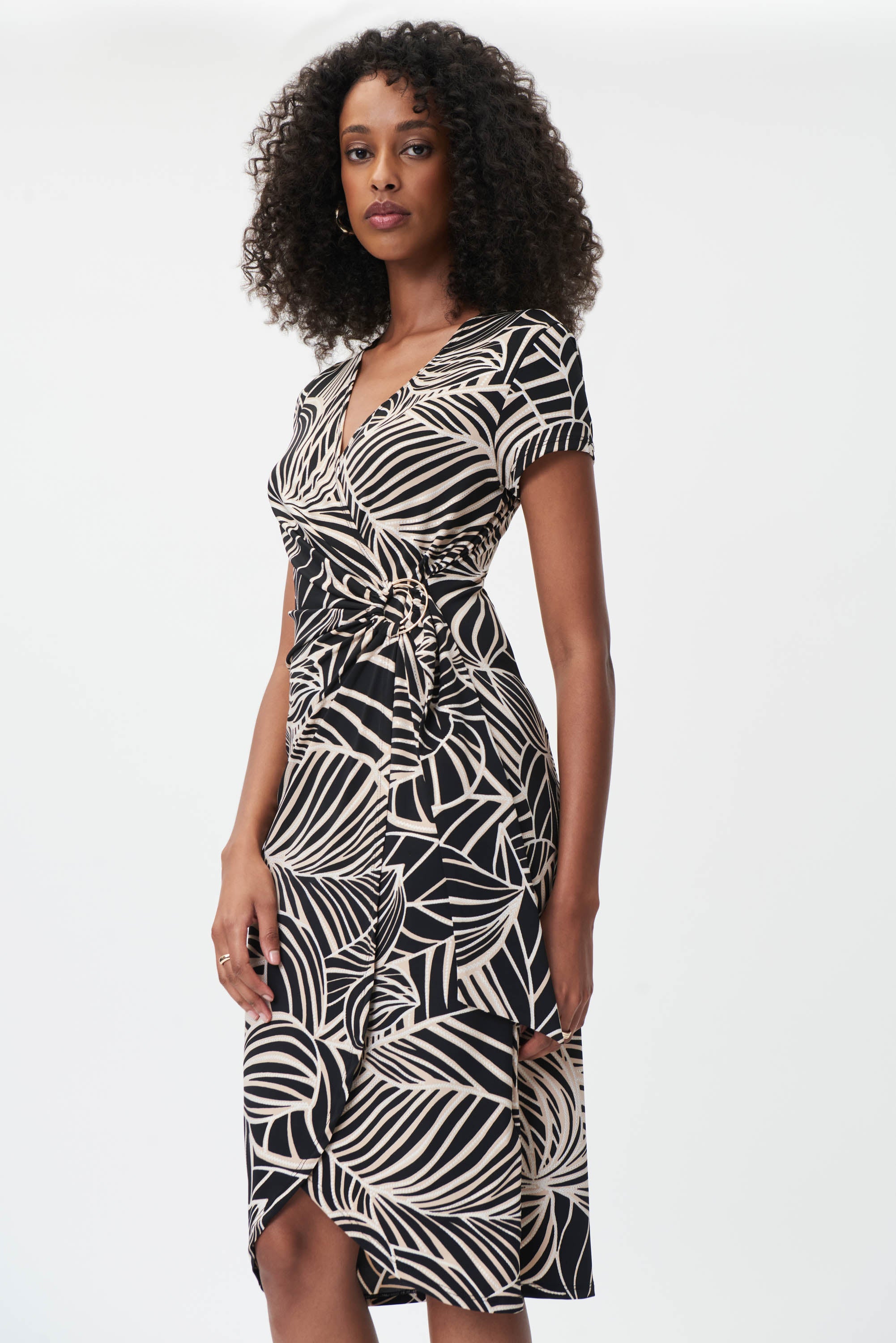 Vestido estampado hojas 232037