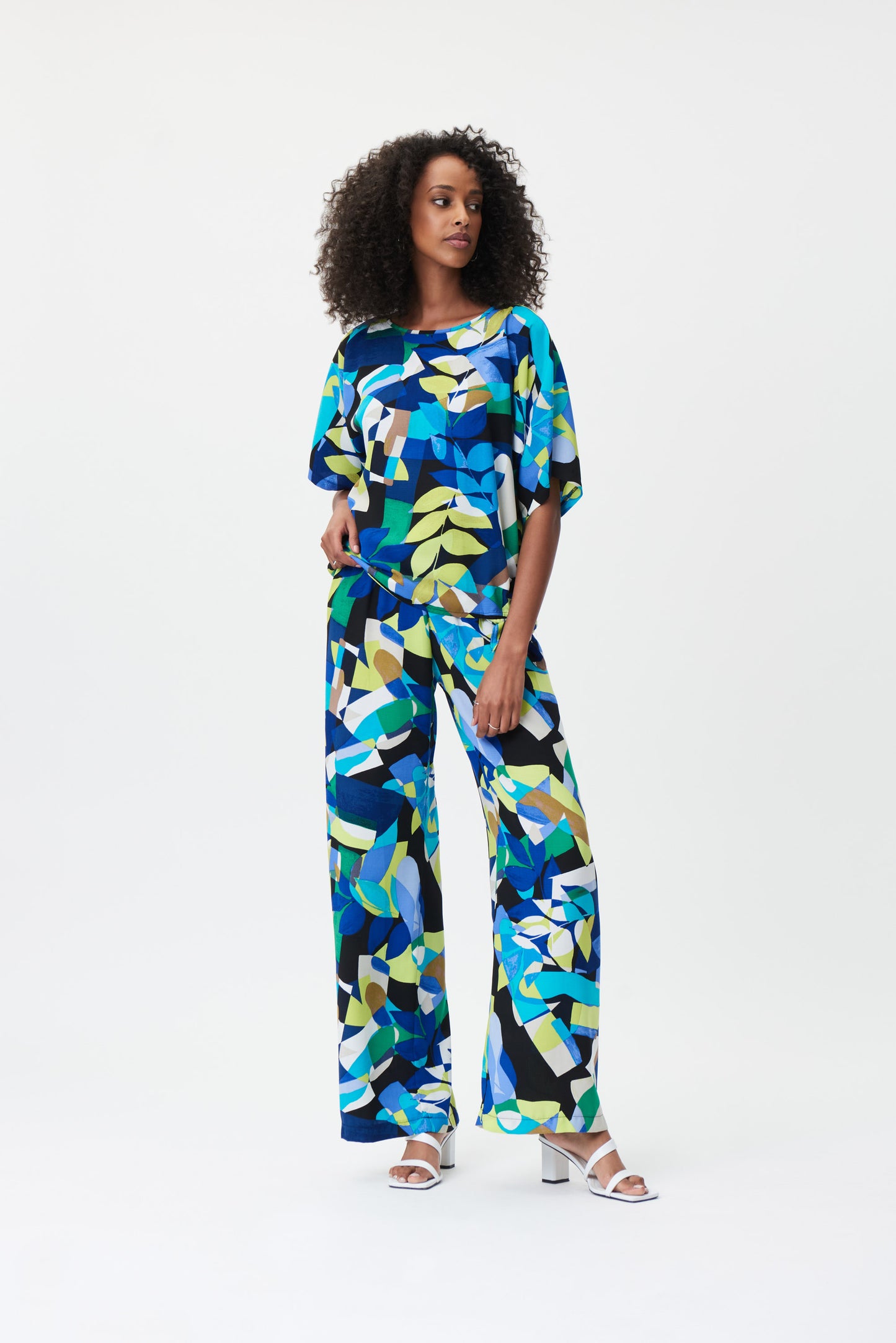 Pantalón estampado verde 232082