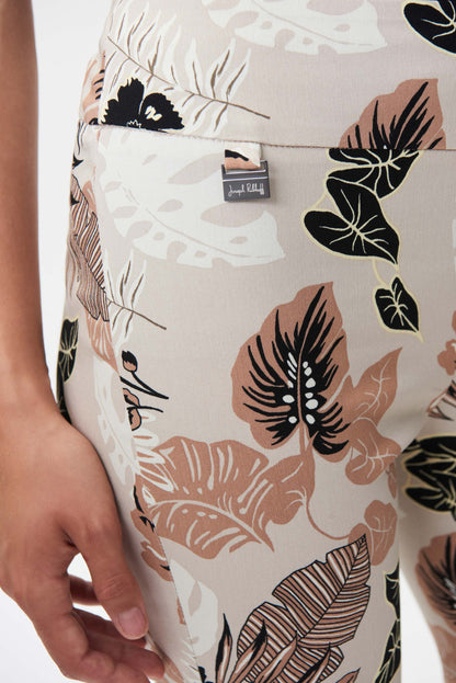 Pantalón beige estampado 232088