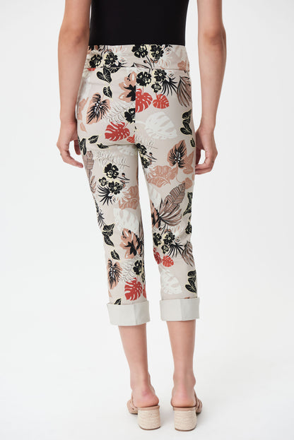 Pantalón beige estampado 232088