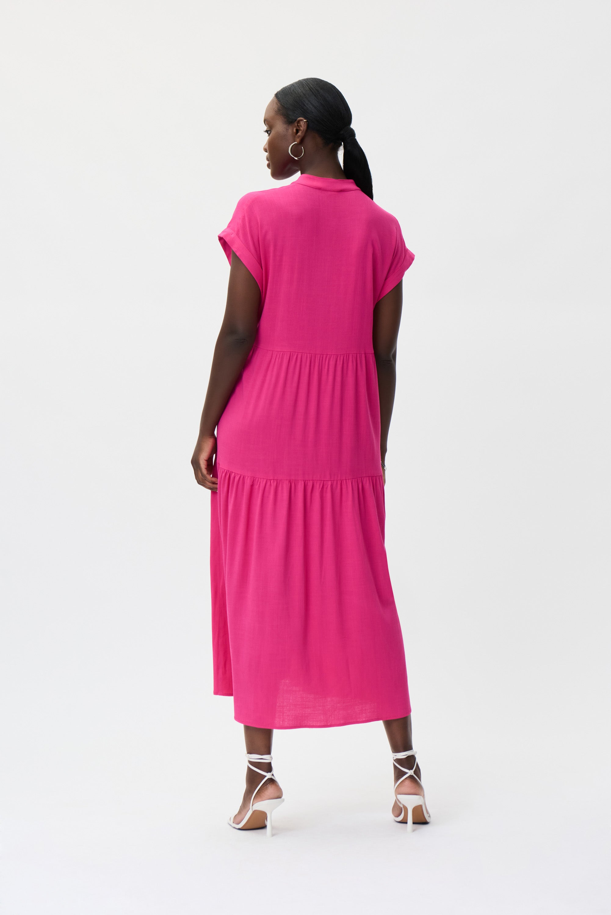 Vestido largo fucsia 232115
