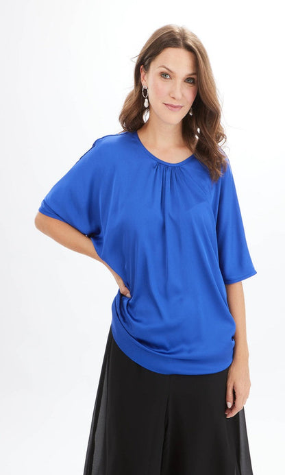 Blusa satinada azul Shapphire 232145