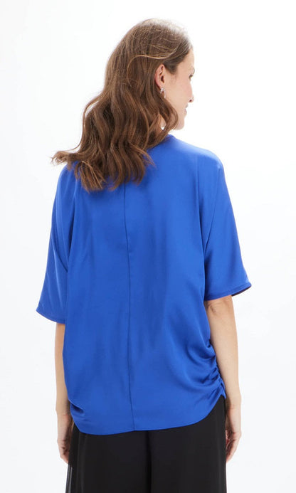 Blusa satinada azul Shapphire 232145