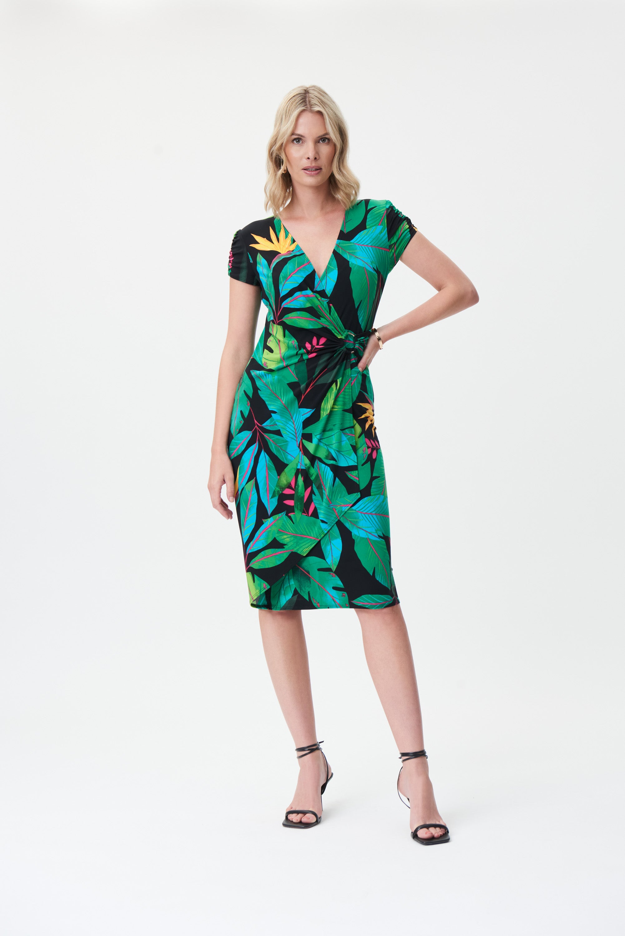 Vestido floreado verde 232162