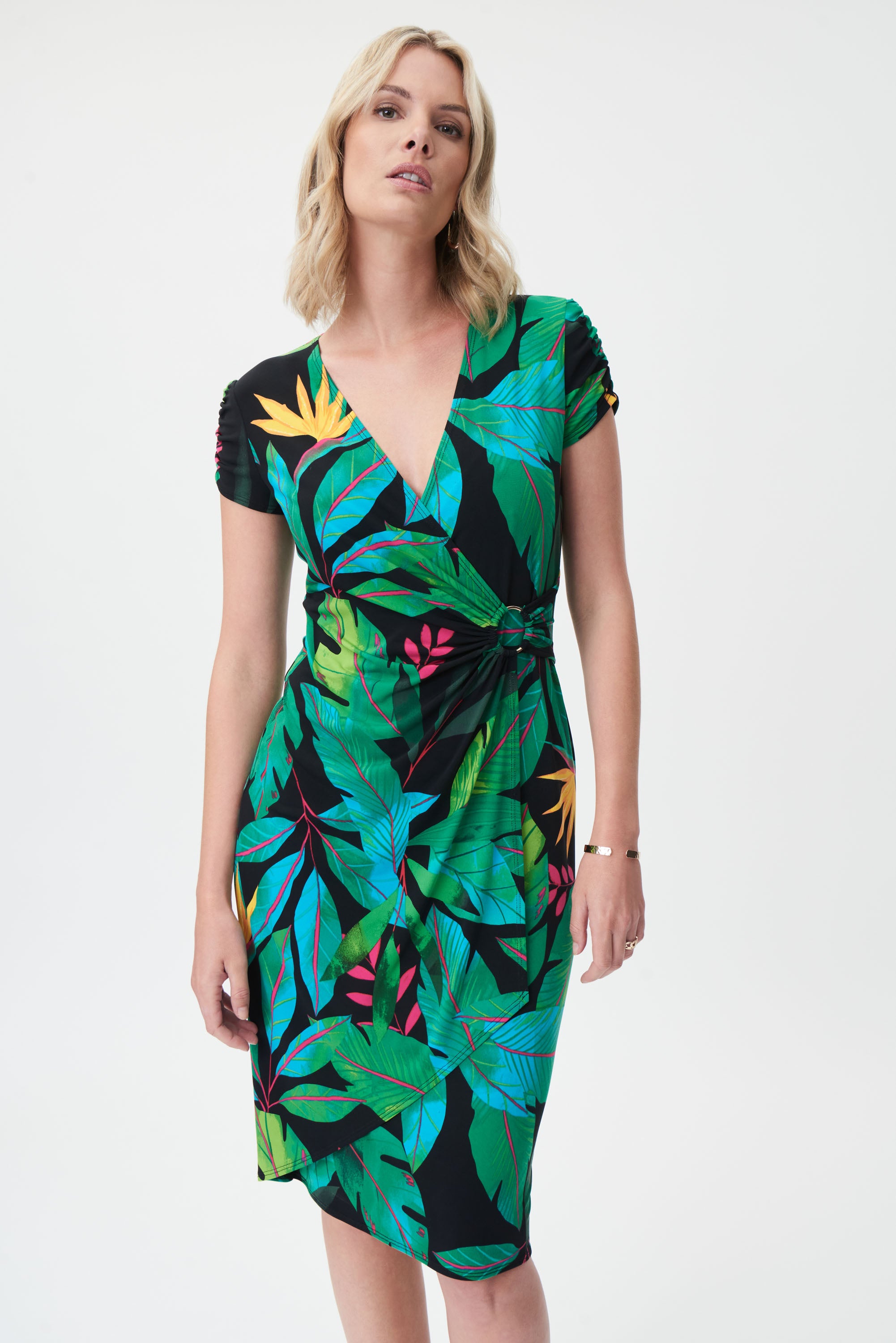 Vestido floreado verde 232162