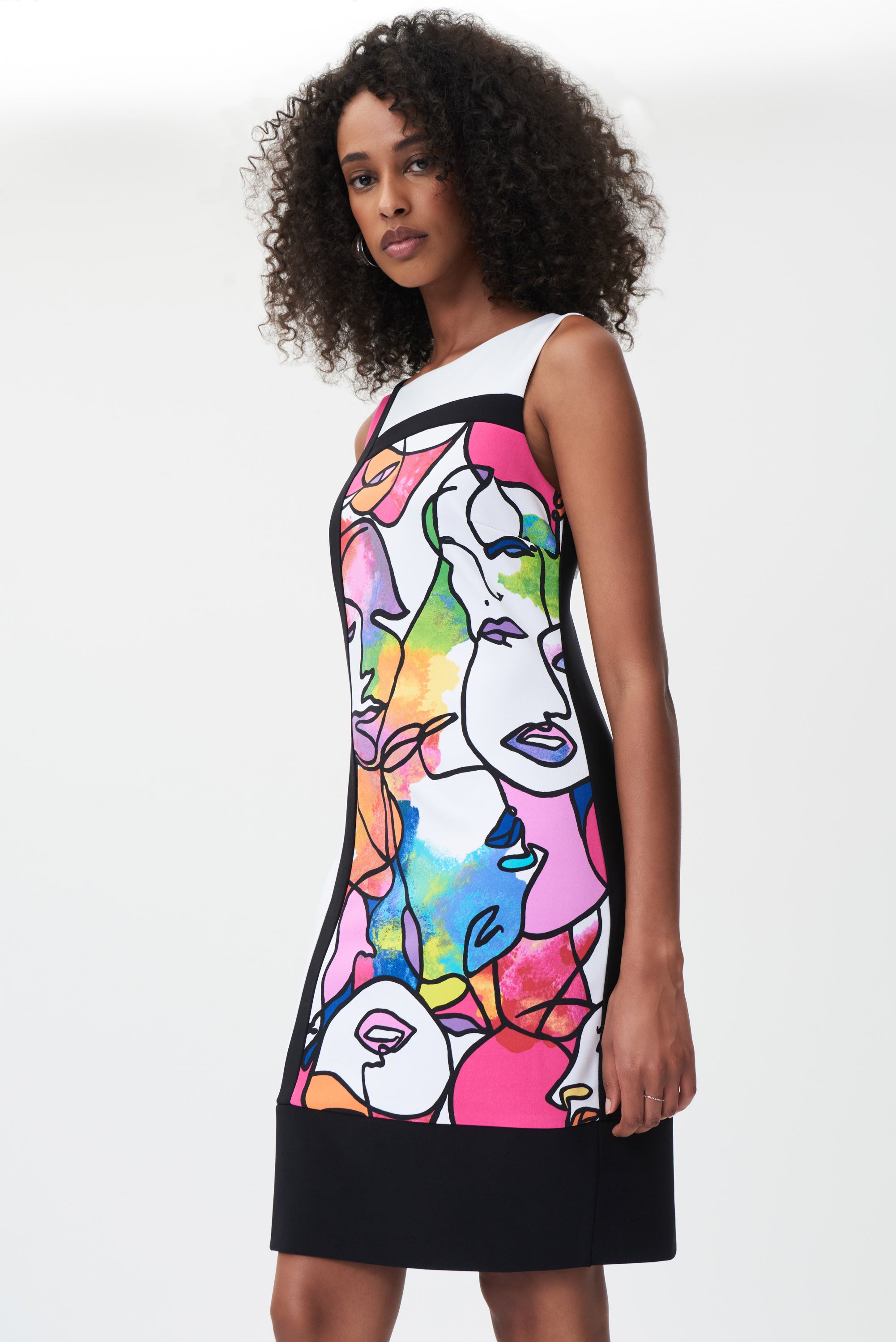 Vestido estampado rostros 232223
