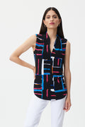 Top negro multicolor 232227