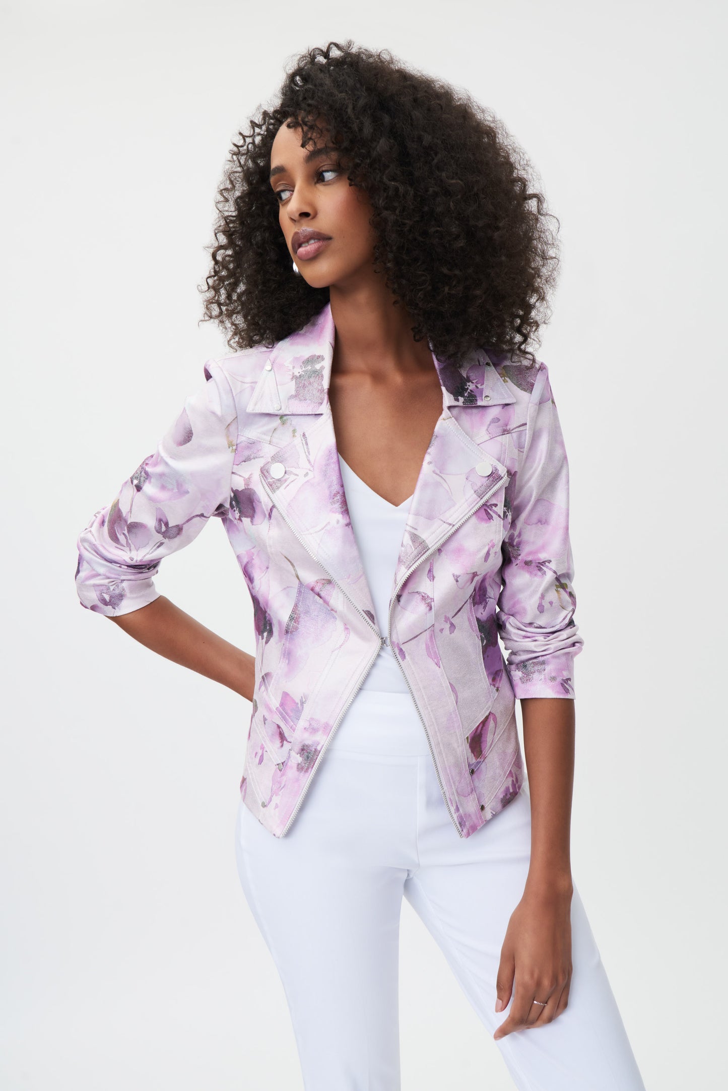 Chaqueta estampado lila 232918