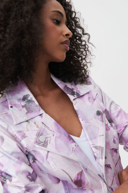 Chaqueta estampado lila 232918