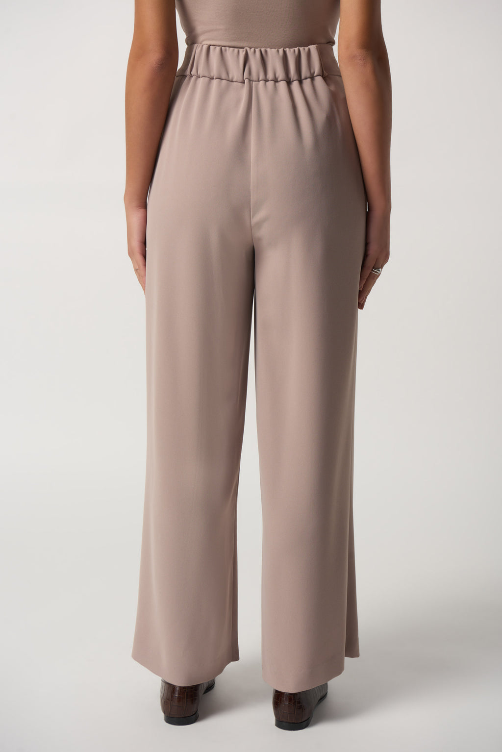 Pantalón pierna ancha beige 233043