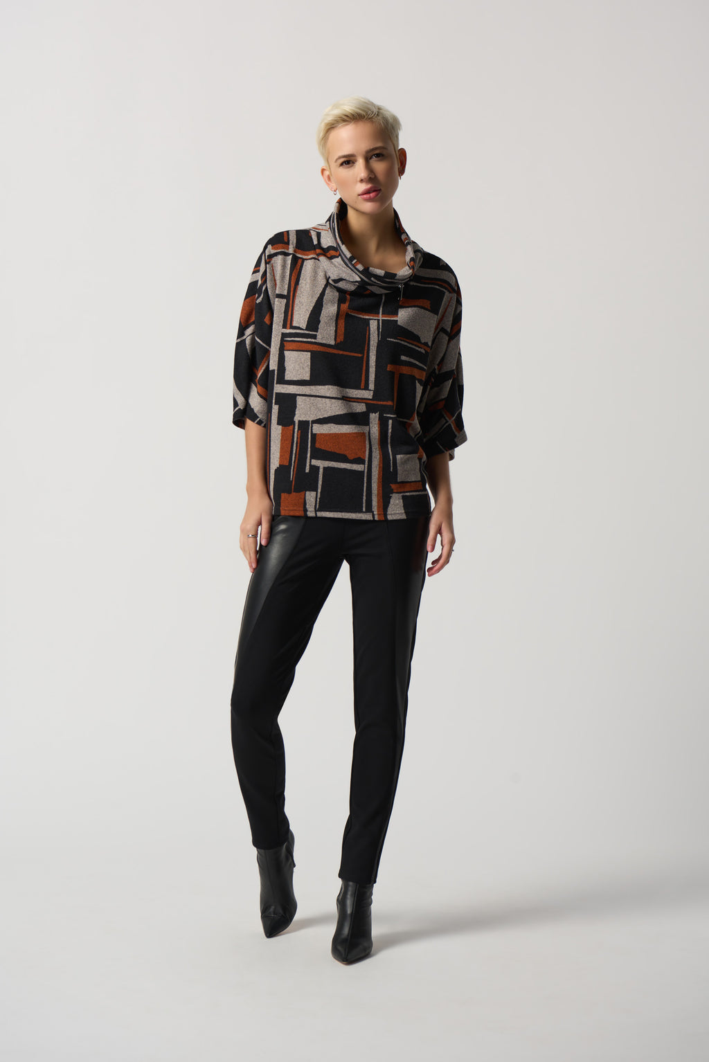 Poncho estampado geometrico 233080