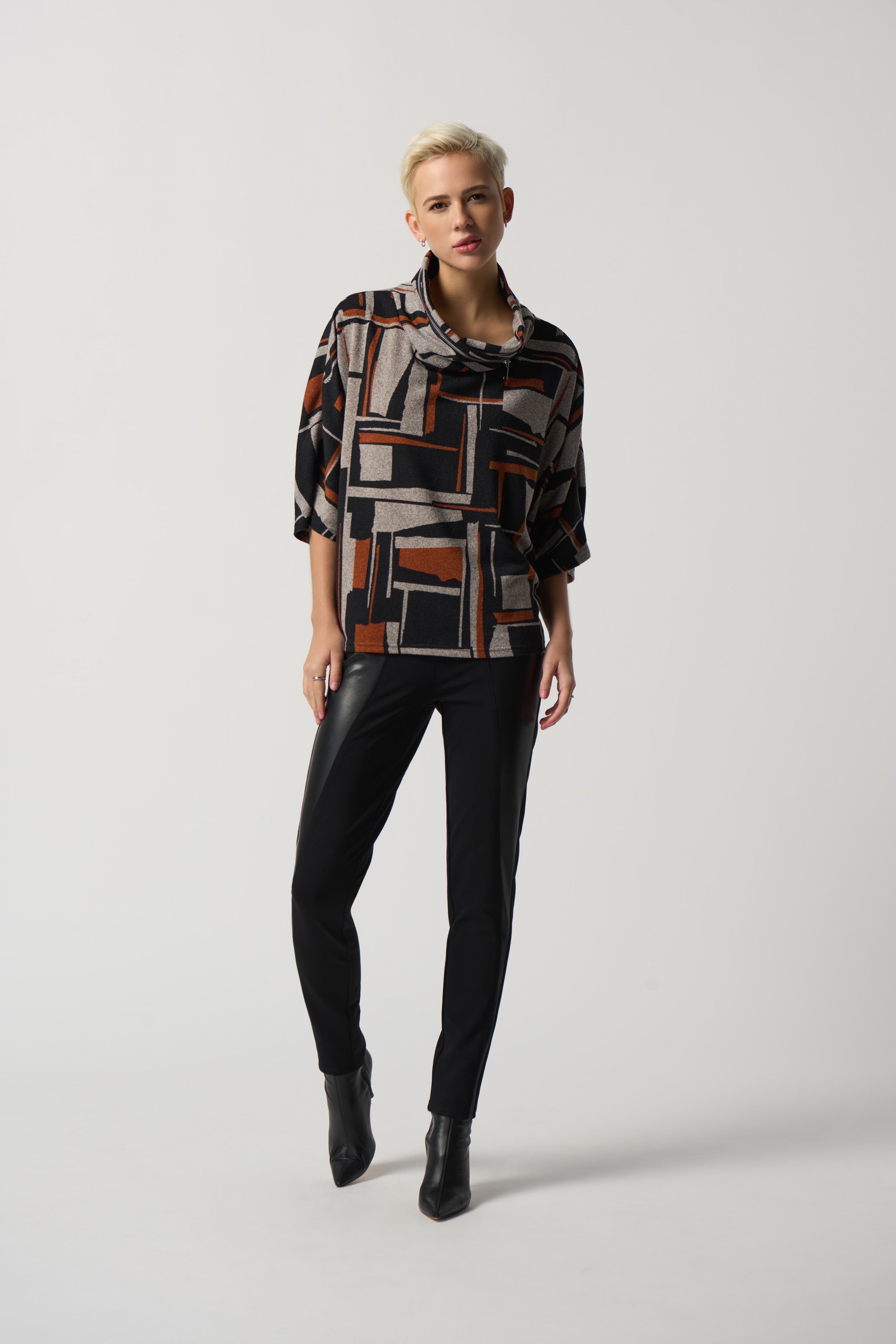 Poncho estampado geometrico 233080