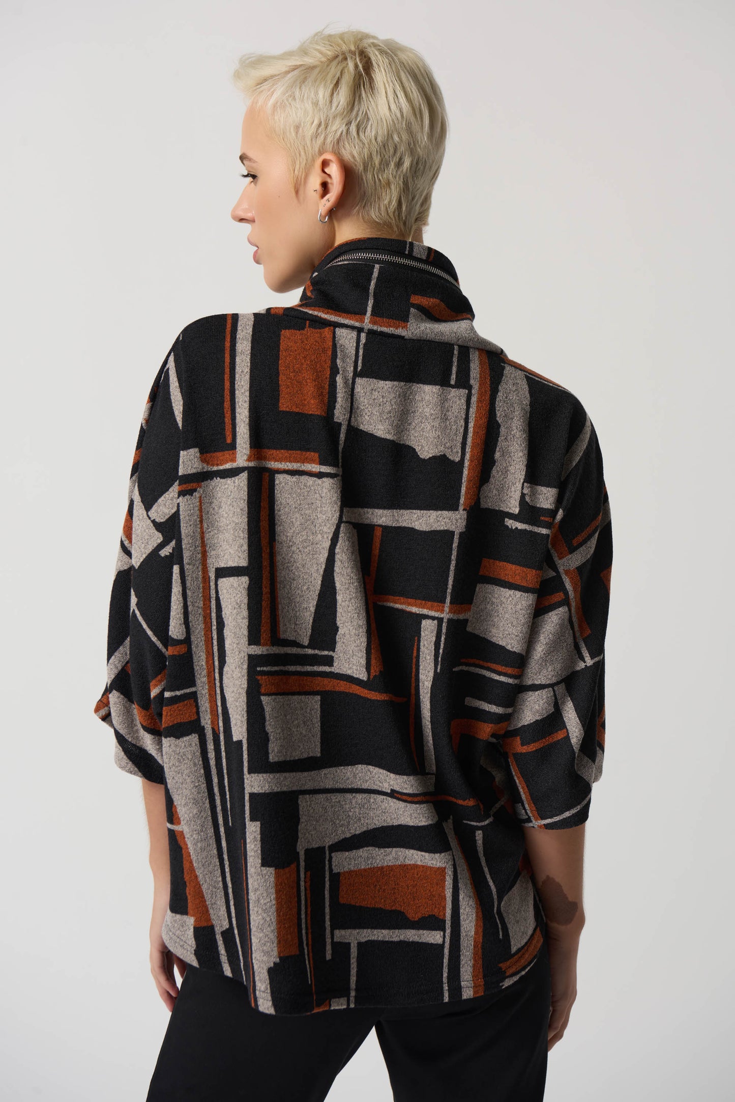 Poncho estampado geometrico 233080