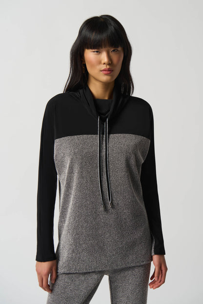 Sudadera gris y negro con brillo 233083