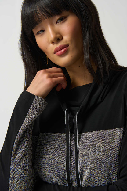 Sudadera gris y negro con brillo 233083