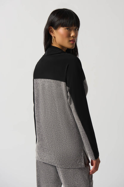 Sudadera gris y negro con brillo 233083