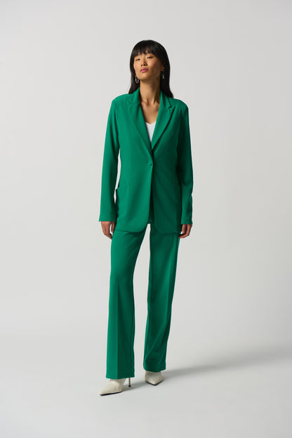 Blazer con solapa verde esmeralda 233092