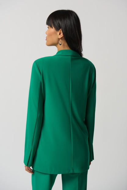 Blazer con solapa verde esmeralda 233092