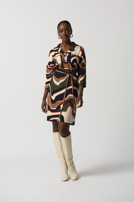 Vestido camisero multicolor 233224