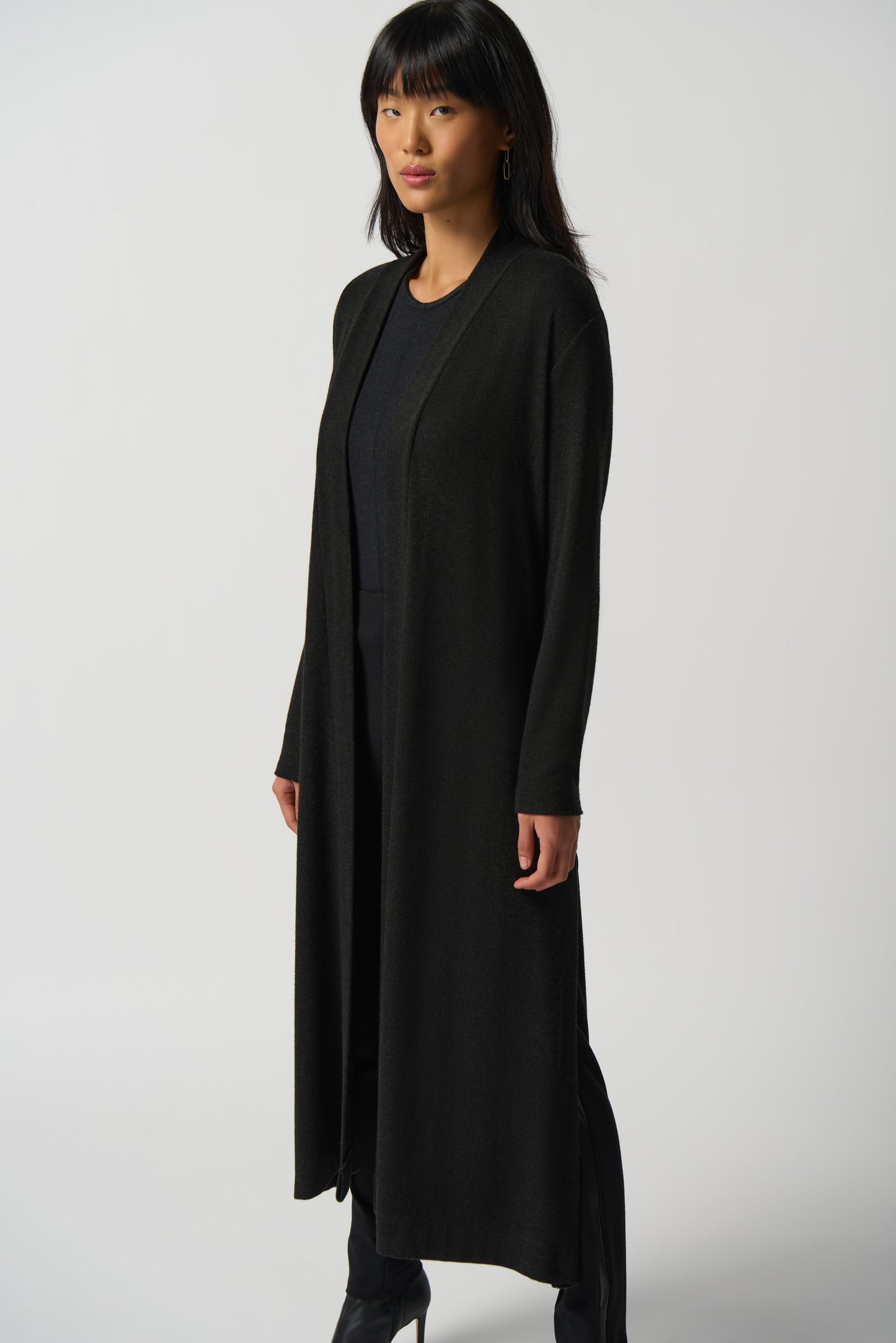 Cardigan largo gris oscuro 233246