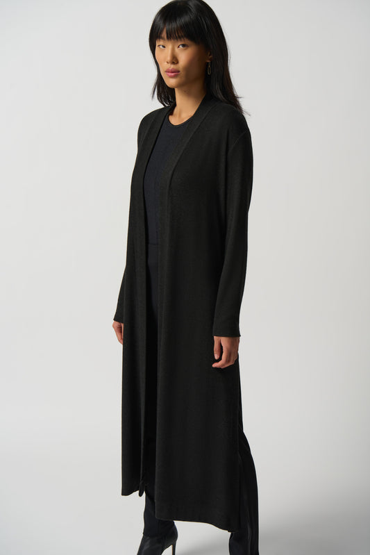 Cardigan largo gris oscuro 233246