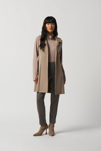 Chaleco de gamuza camel 233300