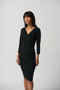 Vestido cruzado negro 233305