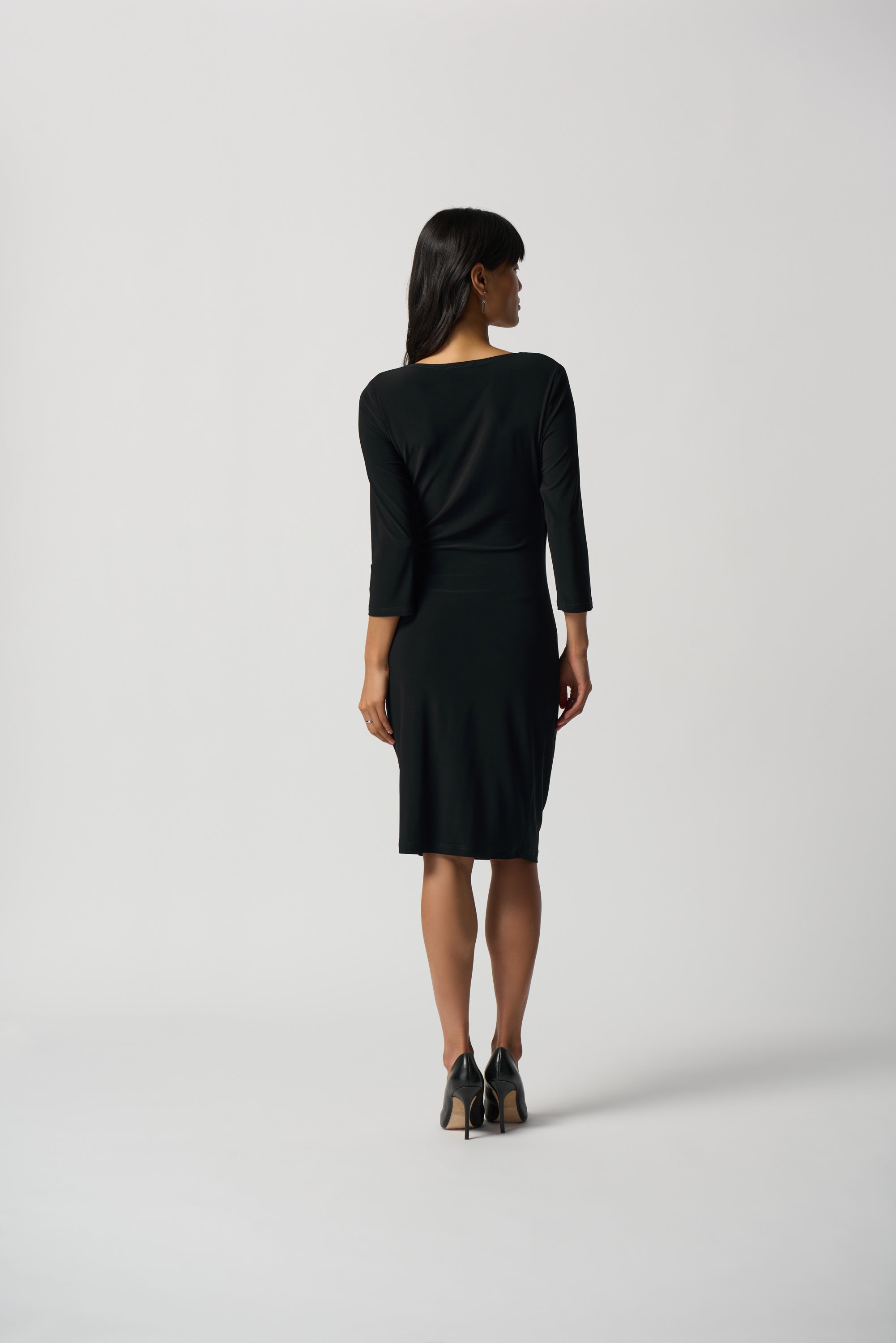Vestido cruzado negro 233305