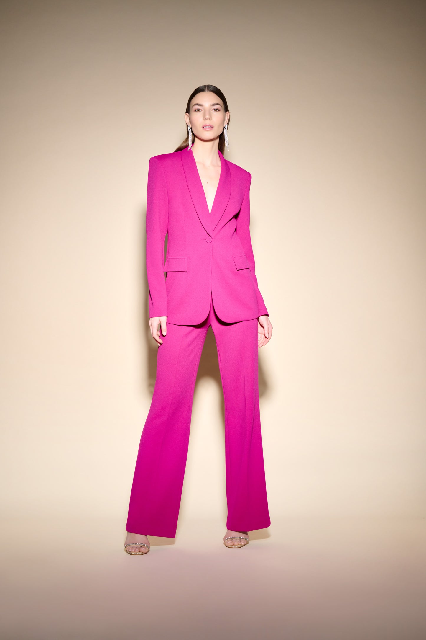 Pantalón pierna ancha fucsia opulence 233787