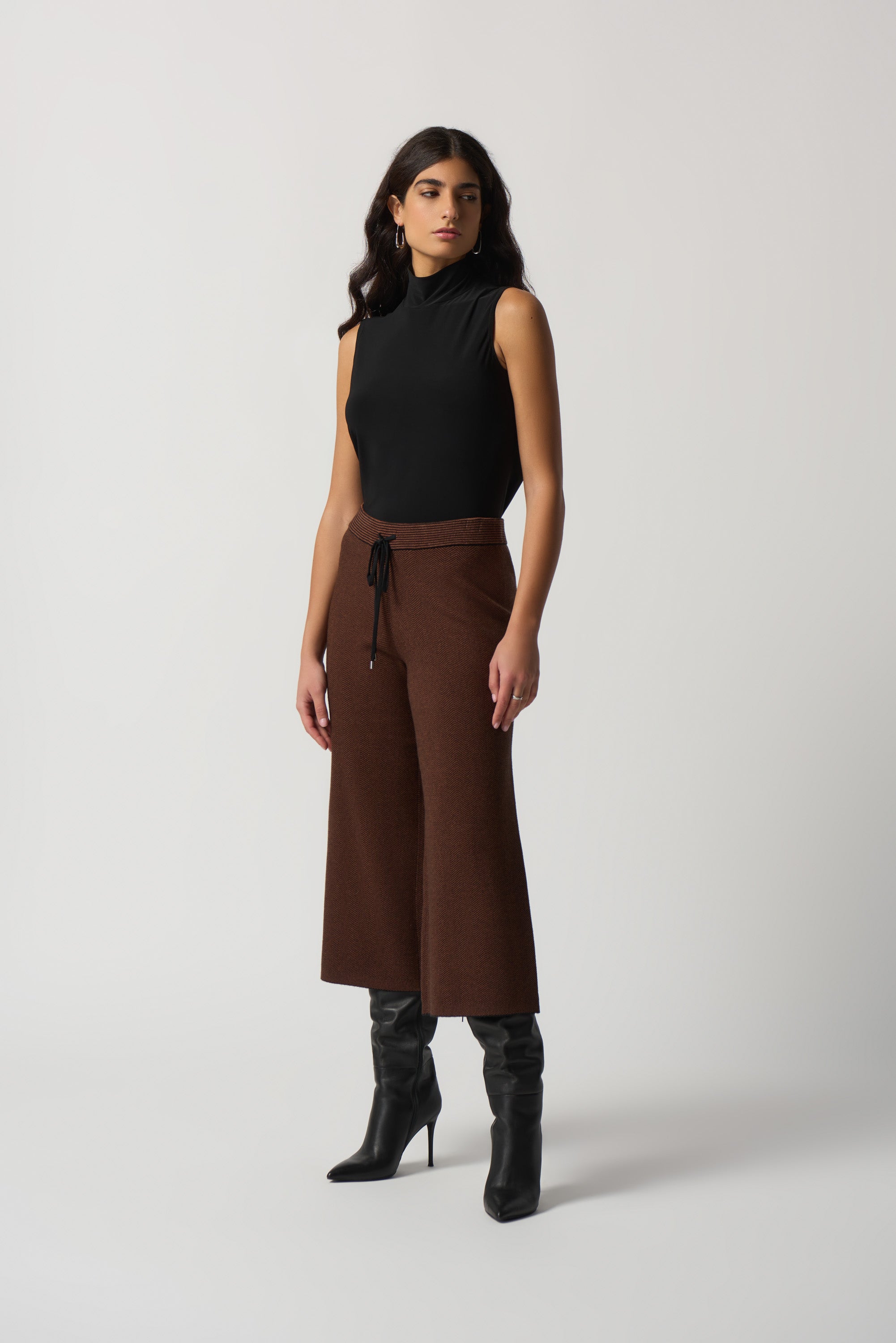 Pantalón culotte de pata de gallo 233904