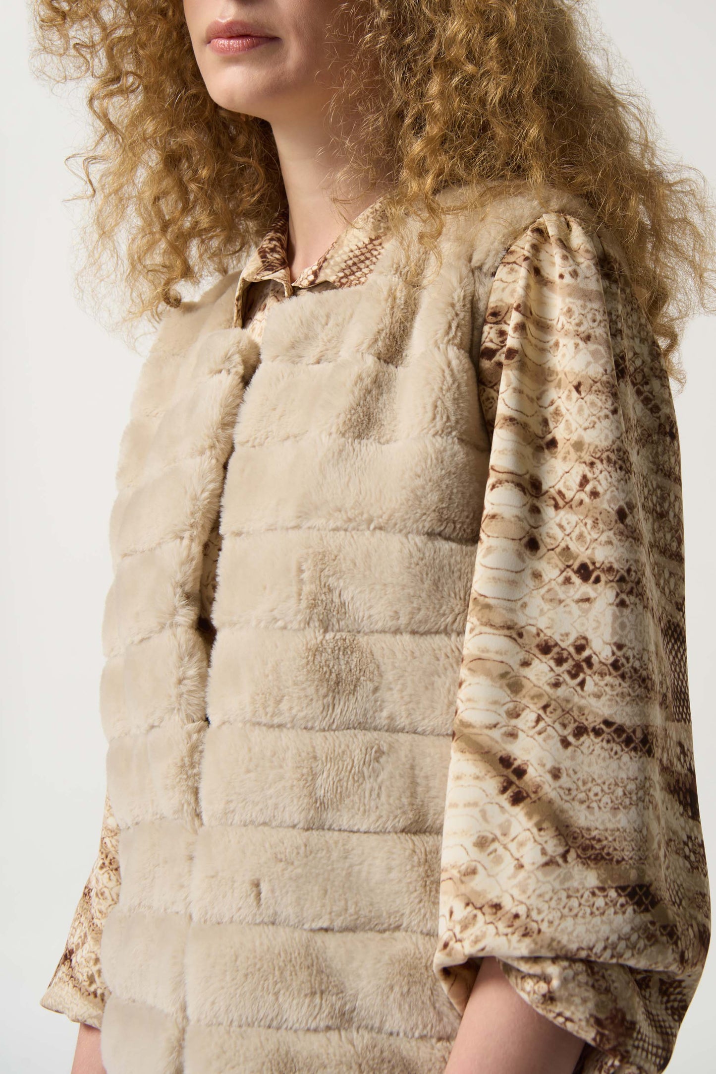 Chaleco largo beige 233924