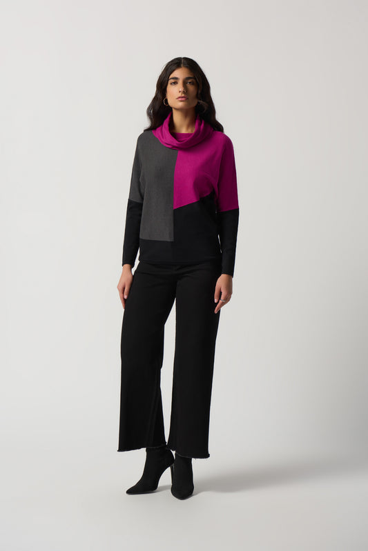 Jersey bloques gris, negro, purpura 233954