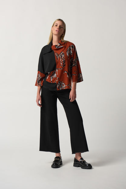 Jeans pierna ancha negro 233970