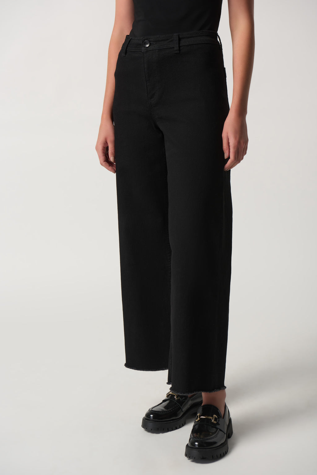 Jeans pierna ancha negro 233970