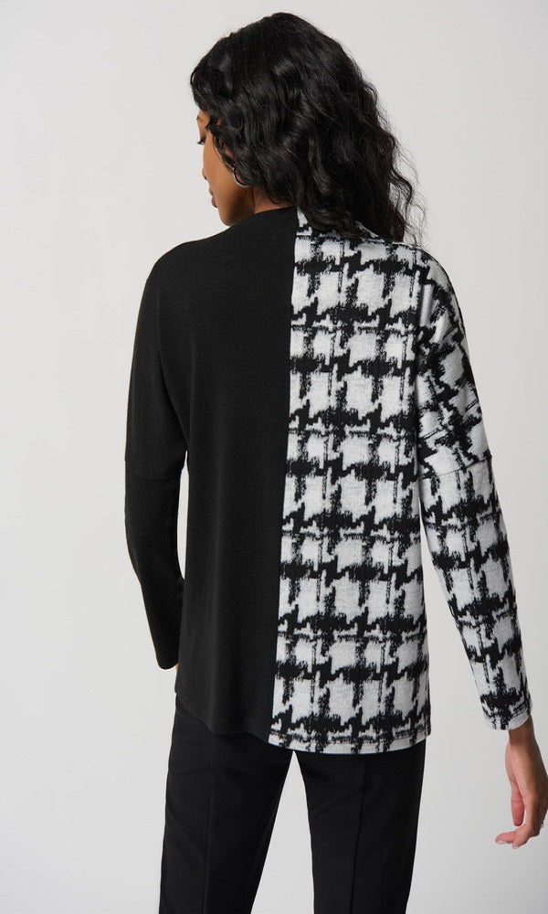 Blusa de puno con diseño dividido 234137