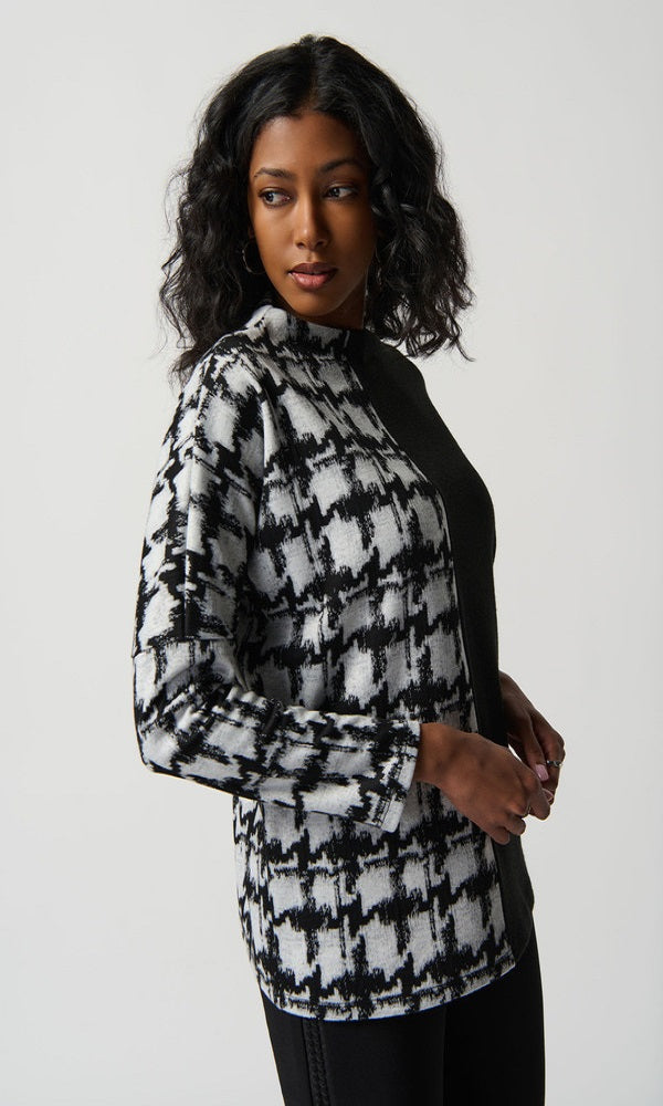 Blusa de puno con diseño dividido 234137
