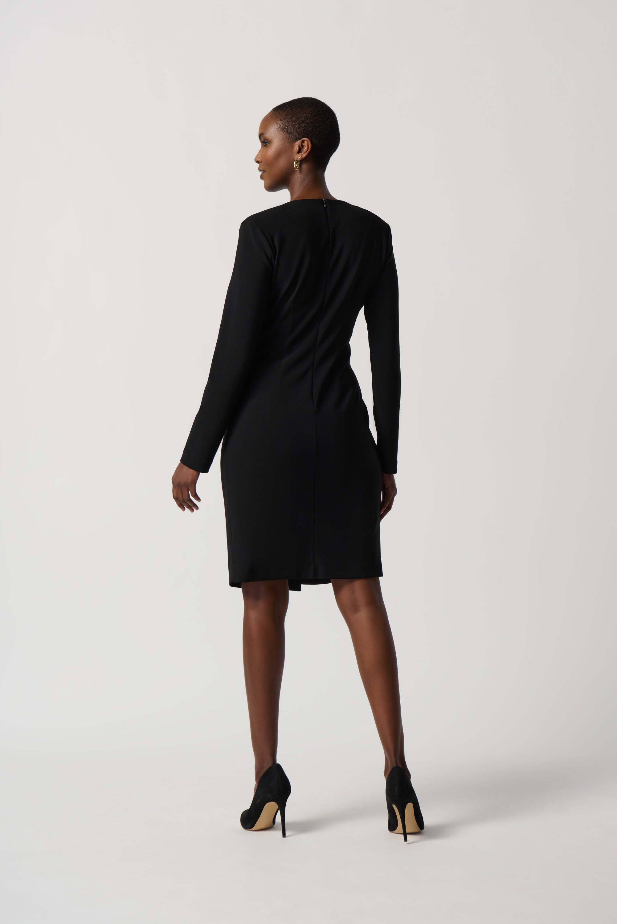 Vestido tipo blazer negro 234153