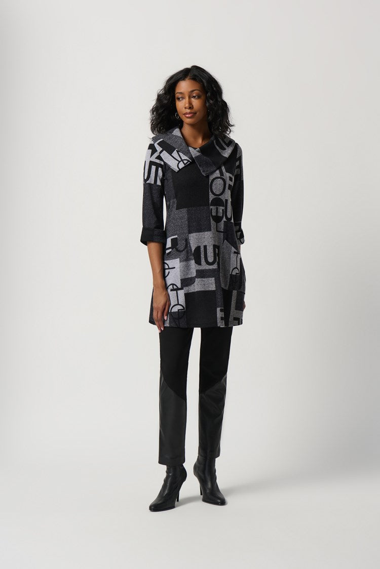 Túnica estampada gris 234226