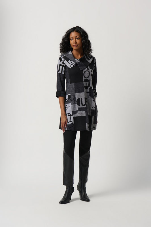 Túnica estampada gris 234226