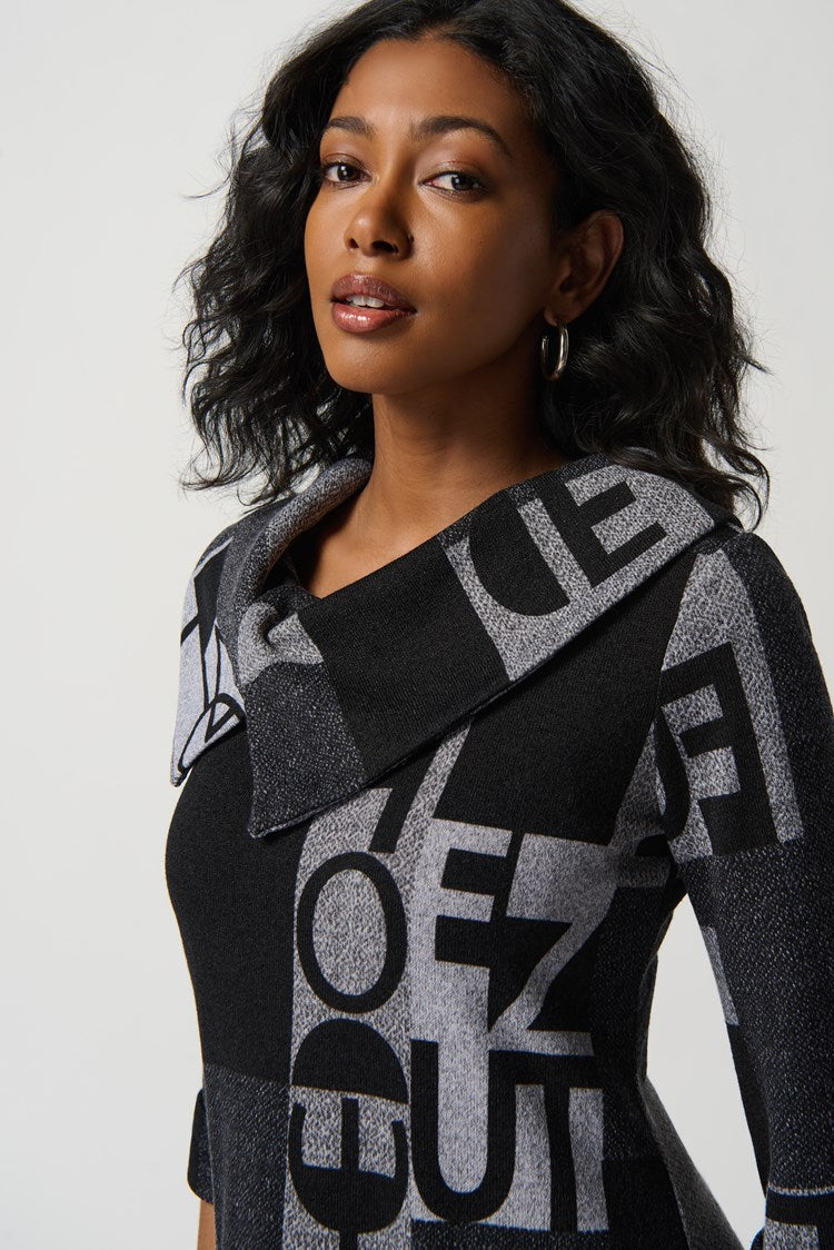 Túnica estampada gris 234226