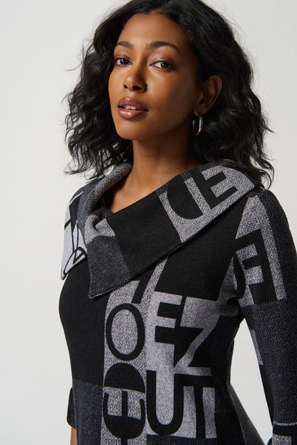 Túnica estampada gris 234226