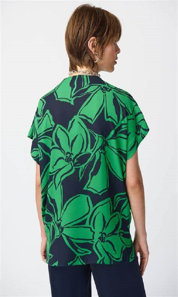 Blusa amplia de estampado floral  241059 Joseph Ribkoff