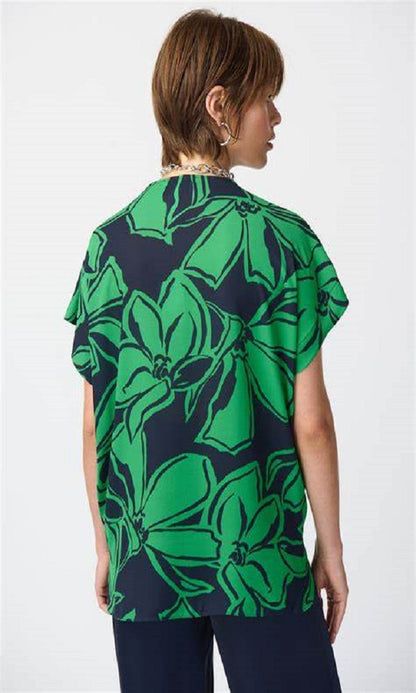 Blusa amplia de estampado floral  241059 Joseph Ribkoff