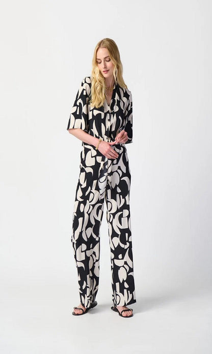 Blusa  estampado abstracto con nudo 241098 Joseph Ribkoff