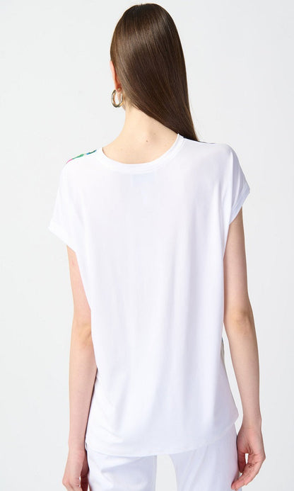 Blusa con estampado floral multicolor 241137 Joseph Ribkoff